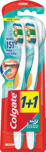 Zobna ščetka Colgate, 360, 1 + 1