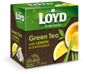 Čaj Loyd zeleni, limona in limonina trava, 30 g