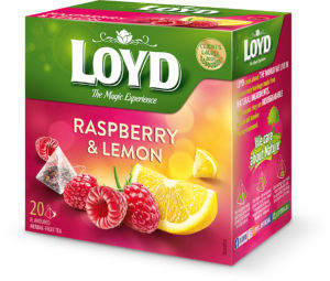 Čaj Loyd, malina in limona, 40 g