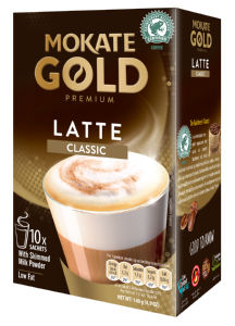 Napitek kavni Mokate Gold premium, latte, classic, 140 g