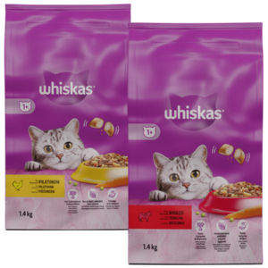 Whiskas, suha hrana za mačke, Dry Adult, govedina. 1,4 kg