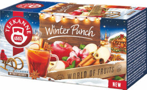 Čaj Teekanne, Winter punch, z okusom ruma, grozdja in vanilije, filter, 40 g