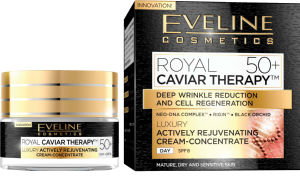 Krema za obraz Eveline Royal Caviar Therapy 50+ dnevna in nočna, 50ml