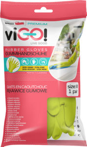 Rokavice viGO!, gumijaste,  premium, velikosti M