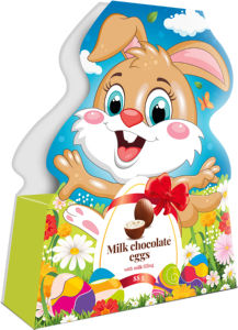 Čokolada mlečna jajčka Millano, velikonočna, zajček, škatla, 88 g