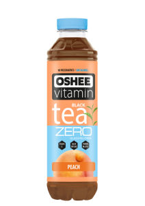 Pijača Oshee, črni čaj z vitamini, breskev, brez slad., 555 ml