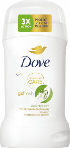Antiperspirant Dove, Fresh Cucumber, v stiku, 50 ml