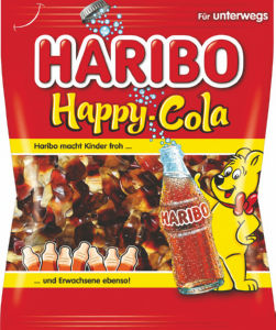 Bonboni Haribo, gumijasti, Happy cola, 185 g