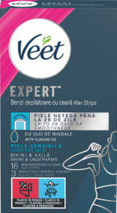 Lističi depilacijski Veet, Sensitive Expert, Bikini & Under, 16/1
