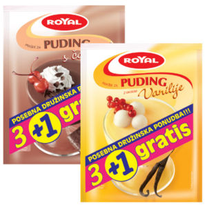 Puding Royal, čokolada, 200g, 3+1 GRATIS