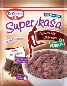 Kaša super Dr.Oetker, s čokolado in chia semeni, 61 g