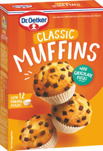 Mešanica za peko Dr.Oetker, Muffini, s koščki čokolade, 380 g