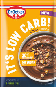 Puding Dr.Oetker, s kakavom, 30% manj ogljikovih hidratov, 38 g