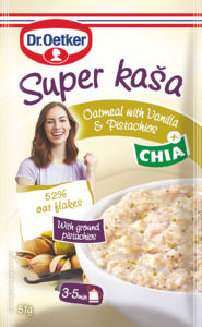 Kaša super Dr.Oetker, z vanilijo, pistacijami in chia semeni, 51 g
