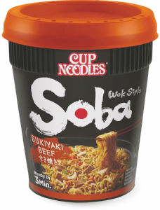 Rezanci instant Cup Nissin, Soba, Sukiyaki govedina, 89 g