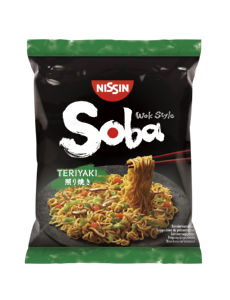 Rezanci instant vrečka Nissin, Soba, Teriyaki, 110 g