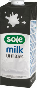 Mleko Sole, UHT 3,5%, 1 l