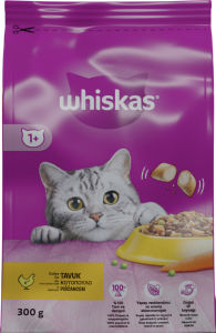 Whiskas, suha hrana za mačke, Adult, piščanec, 300 g