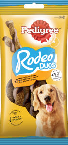 Priboljšek za pse Pedigree, Rodeo Duo, piščanec, slanina, 7/1