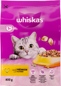 Whiskas, suha hrana za mačke, Adult, piščanec, 800 g