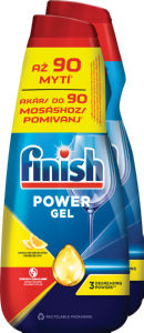 Detergent Finish, gel, Power Lemon, 2 x 900 ml