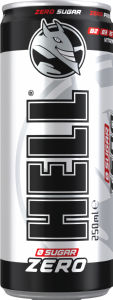 Energiska pijača Hell, Zero, s sladili, 0,25 l