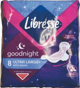 Higienski vložki Libresse, ulta night, wing, 8/1
