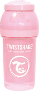 Steklenička Twistshake, anti colic, roza, 180ml