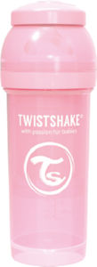 Steklenička Twistshake, anti colic, roza, 260ml