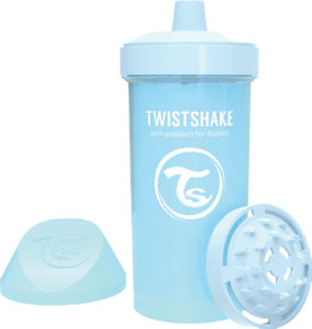 Lonček Twistshake, Kid cup, moder, 360ml