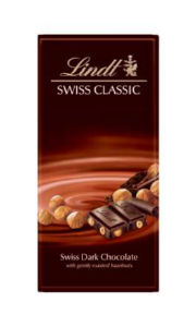 Čokolada Lindt, temna, celi lešniki, 100 g