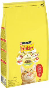 Briketi za mačke Friskies, piščanec, 1,5kg