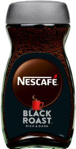 Kava Nescafe Black roast, kozarec, 200g