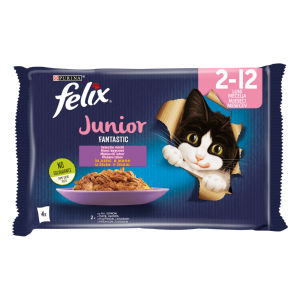 Felix za mačke mokra hrana, Junior, 4 x 85 g