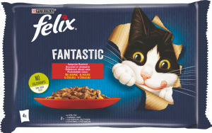 Felix za mačke mokra hrana, meso, 4 x 85 g