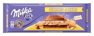 Mlečna čokolada Milka, Choco & Biscuit, 300 g