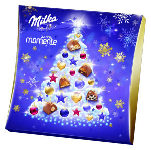 Adventni koledar Milka, mlečna čokolada, Moments, 211 g