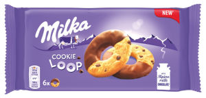 Piškot Milka Cookie Loop, 132 g