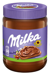 Namaz kremni Milka, z lešniki, 600 g