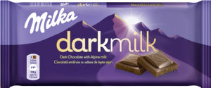 Čokolada Milka mlečna dark, 85 g