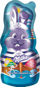 Čokolada mlečna Milka, figurica zajček, 45 g