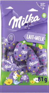 Čokolada mlečna Milka, jajce, 81 g