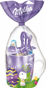 Čokolada mlečna Milka, velikonočna skodelica, 94 g