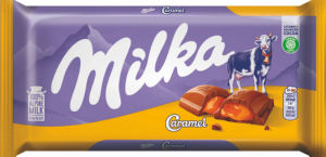 Čokolada mlečna Milka, karamela, 100 g