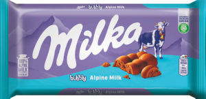 Čokolada mlečna Milka, bubbly, 90 g