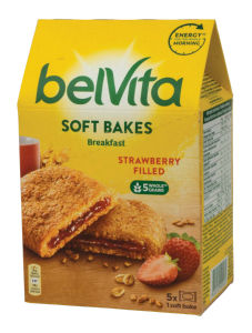 Piškoti Belvita Soft Bakes, jagoda, 250 g