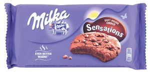Keksi Milka, sensation, soft inside, 156 g