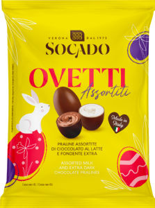Praline čokoladne Socado, velikonočne, jajčka, 110 g