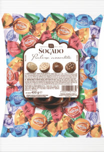 Praline čokoladne mlečne Socado, transparent bag, 400 g