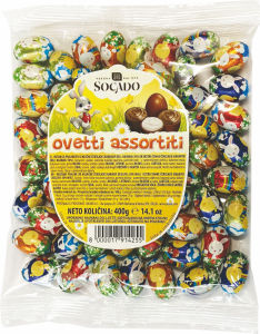 Praline čokoladne ml. Socado, velikonočne jajčke male, 400 g